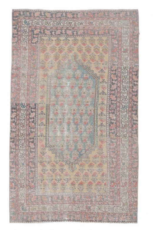 4x7 Antique Handmade Area Rug