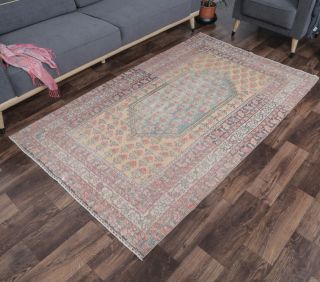 4x7 Antique Handmade Area Rug - Thumbnail