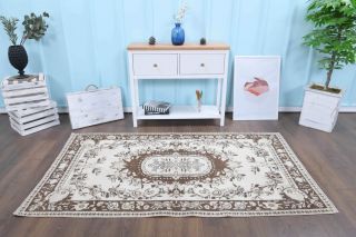 4x7 Handmade Vintage Area Rug - Thumbnail