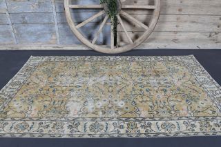 4x7 Handmade Antique Area Rug - Thumbnail