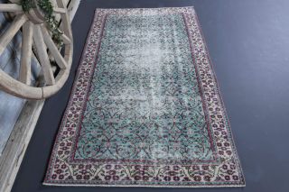 4x7 Handmade Vintage Area Rug - Thumbnail