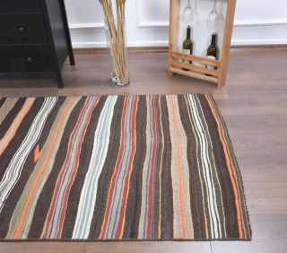 4x7 Handmade Vintage Area Rug - Thumbnail