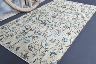 4x7 Handmade Vintage Area Rug - Thumbnail