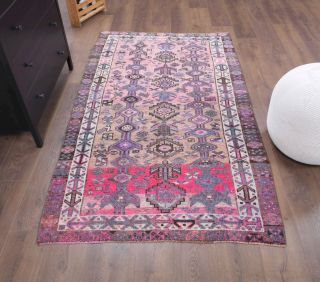 4x7 Original Oushak Vintage Area Rug - Thumbnail