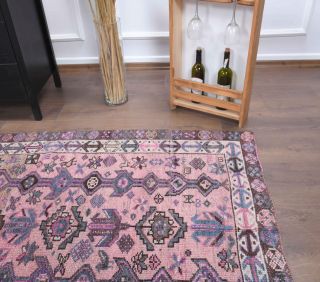 4x7 Original Oushak Vintage Area Rug - Thumbnail