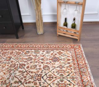 4x7 Handmade Vintage Area Rug - Thumbnail