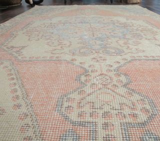 4x7 Vintage Handmade Antique-washed Area Rug - Thumbnail