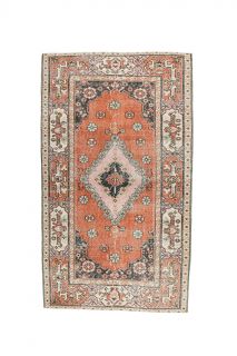 Vintage Orange Area Rug - Thumbnail