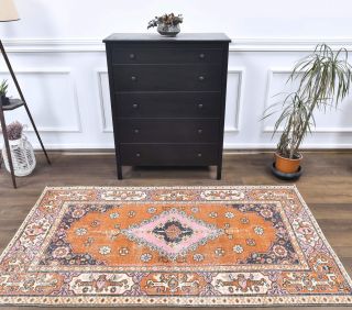 Vintage Orange Area Rug - Thumbnail