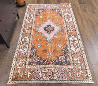 Vintage Orange Area Rug - Thumbnail