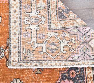 Vintage Orange Area Rug - Thumbnail