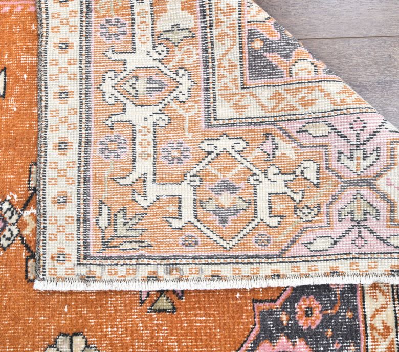 Vintage Orange Area Rug