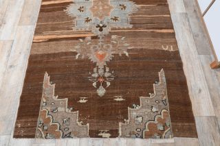 Vintage Area Brown Rug - Thumbnail