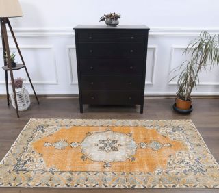 Vintage Orange Area Rug - Thumbnail