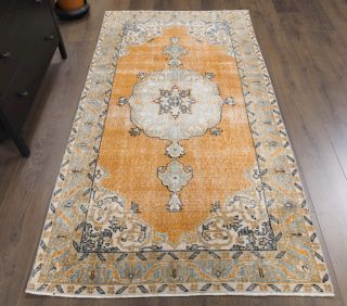 Vintage Orange Area Rug - Thumbnail