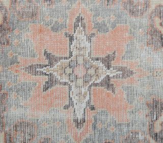 4x7 Vintage Handmade Faded Area Rug - Thumbnail