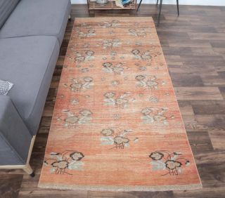 4x7 Vintage Handmade Area Rug, Teppich | Rugser ® Turkish Rug - Thumbnail