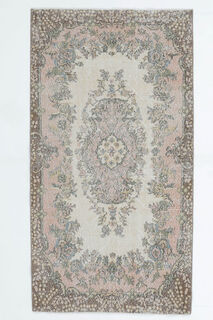 4x7 Vintage Handmade Isparta Area Rug - Thumbnail