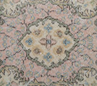 4x7 Vintage Handmade Isparta Area Rug - Thumbnail