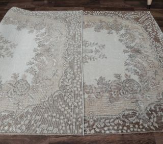 4x7 Vintage Handmade Isparta Area Rug - Thumbnail