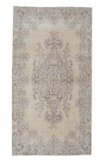 4x7 Vintage Handmade Oreintal Area Rug - Thumbnail