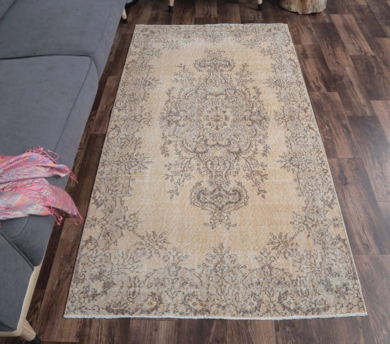 4x7 Vintage Handmade Oreintal Area Rug