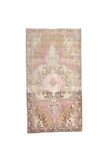 4x7 Vintage Handmade Oriental Area Rug - Thumbnail