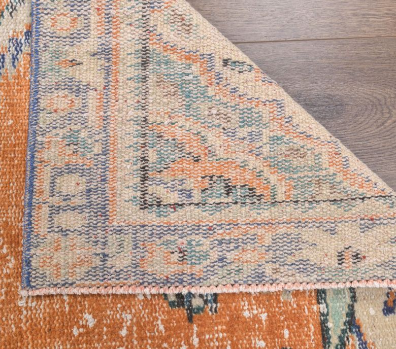 4x7 Vintage Orange Area Rug