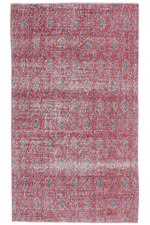 4x7 Vintage Turkish Handmade Anatolian Area Rug