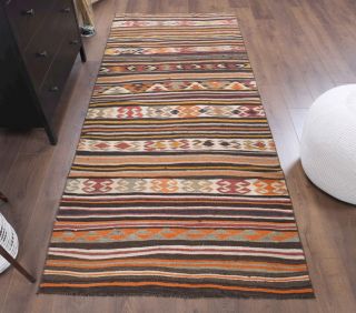 4x8 Handmade Vintage Area Rug - Thumbnail