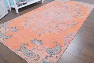 4x8 Handmade Vintage Area Rug - Thumbnail