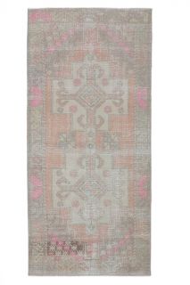 4x8 Vintage Faded Pastel Boho Area Rug - Thumbnail