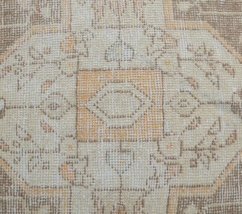 4x8 Vintage Handmade Distressed Orange Area Rug