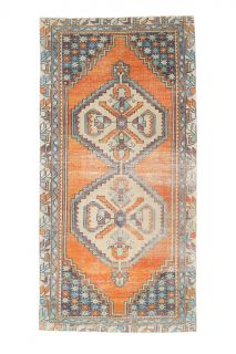 4x8 Wool Vintage Turkish Rug - Thumbnail