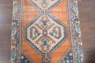 4x8 Wool Vintage Turkish Rug - Thumbnail