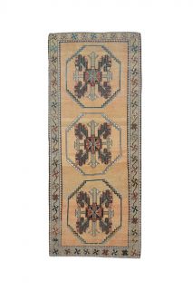 Oushak Vintage Runner Rug - Thumbnail