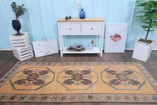 Oushak Vintage Runner Rug - Thumbnail