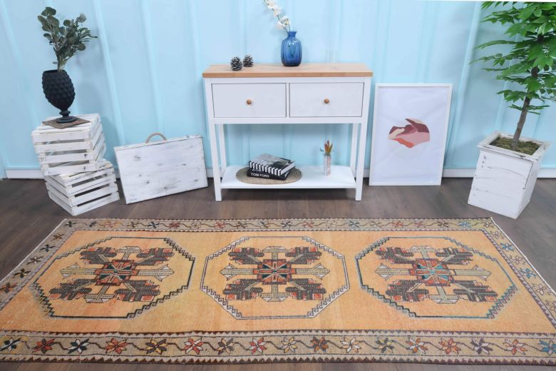 Oushak Vintage Runner Rug