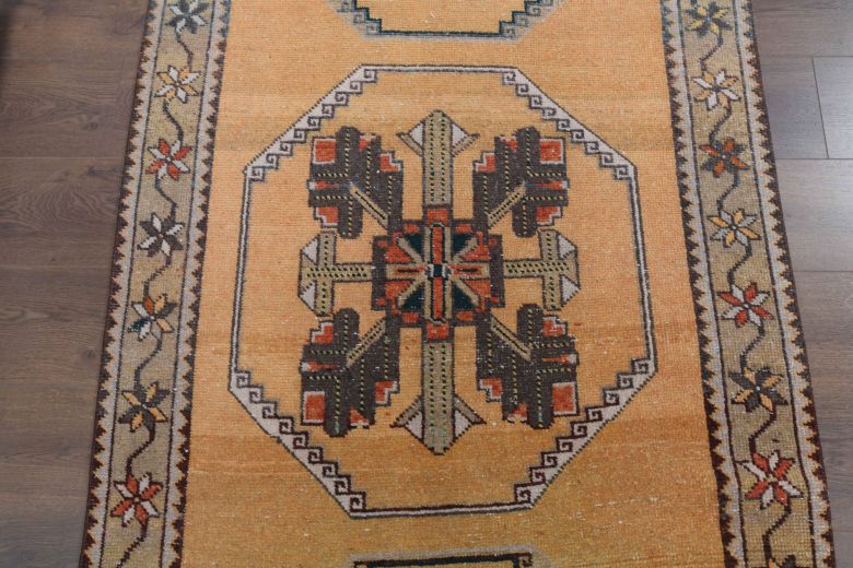 Oushak Vintage Runner Rug