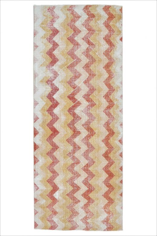 Vintage Zig Zag Runner Rug