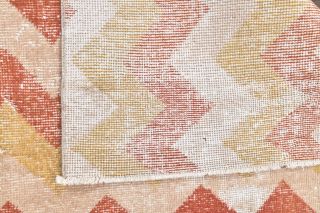 Vintage Zig Zag Runner Rug - Thumbnail