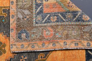 5x10 Handmade Vintage Wide Runner Rug - Thumbnail