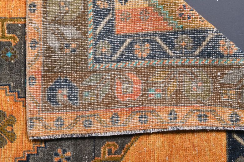 5x10 Handmade Vintage Wide Runner Rug