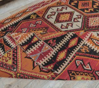 5x10 Vintage Turkish Malatya Kilim Rug - Thumbnail