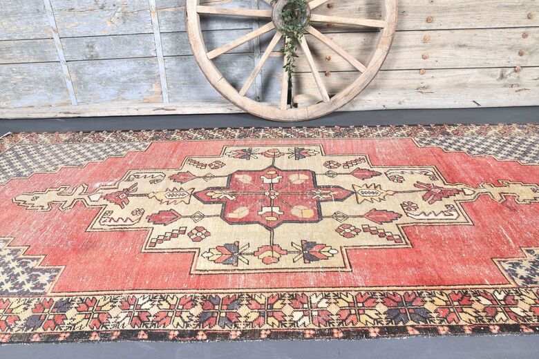 Genuine Wide Vintage Oushak Runner