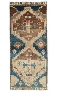 Vintage Wide Runner Rug - Thumbnail