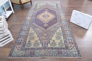 5x11 Wool Vintage Area Rug - Thumbnail