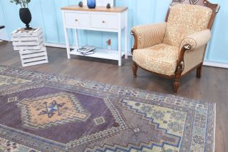 5x11 Wool Vintage Area Rug - Thumbnail