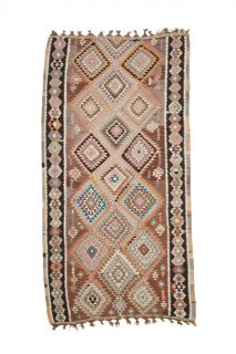 5x11 Wool Vintage Wide Runner Rug - Thumbnail