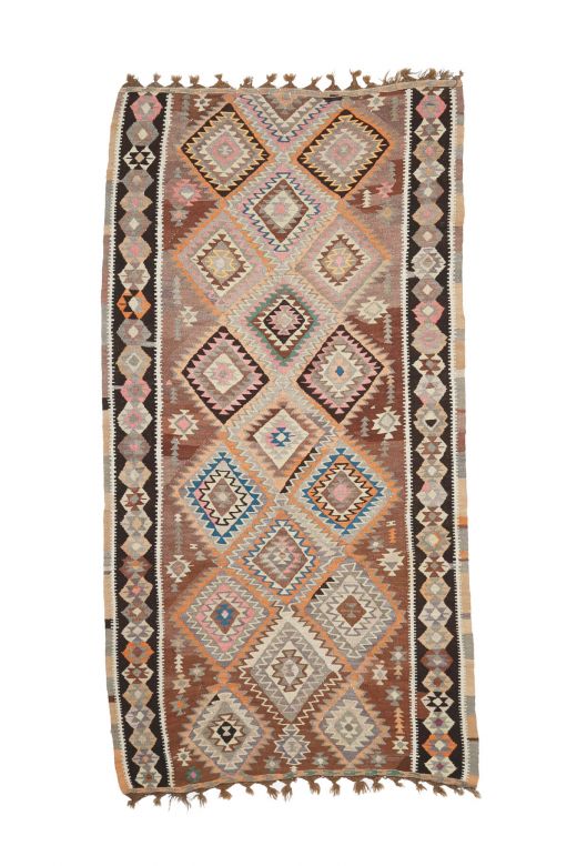 5x11 Wool Vintage Wide Runner Rug